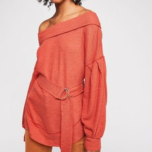 Grey Free People Tunic